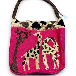 Vintage rare‎ Storybook Knits giraffe handbag